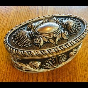 Brittania Pewter metal lidded box